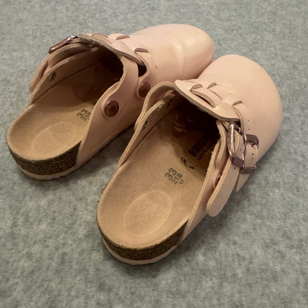 Birkenstock Kids Boston Clogs Metallic Rose Pink Size 33 EU 2 US Kids - Picture 6 of 8
